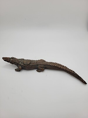 #ad #ad Vintage Japanese Bronze Alligator Sculpture $55.00