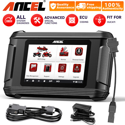 #ad Motorcycle Full System Diagnostic Scanner OBD2 Fit For Ducati ECU Coding Tool $317.99