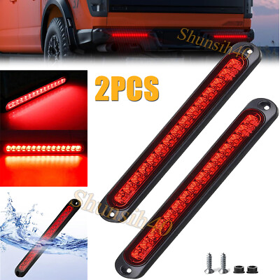 #ad #ad 10quot; Red LED Trailer Tail Light Bar Stop Turn Brake Light for Truck Pickup Boat $10.93