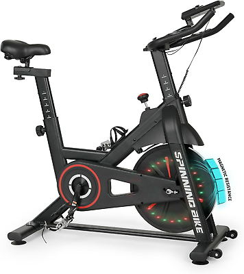 #ad #ad Exercise Bike Indoor Cycling Magnetic Fitness Silent Belt Drive for Home Gym $315.99