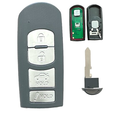 #ad #ad For 2014 2015 2016 2017 2018 Mazda 3 Replacement Remote Smart Key Fob Blade 4b $24.95