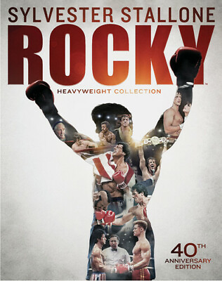 #ad Rocky Heavyweight Collection 40th Anniversary Edition New Blu ray Boxed Set $24.98