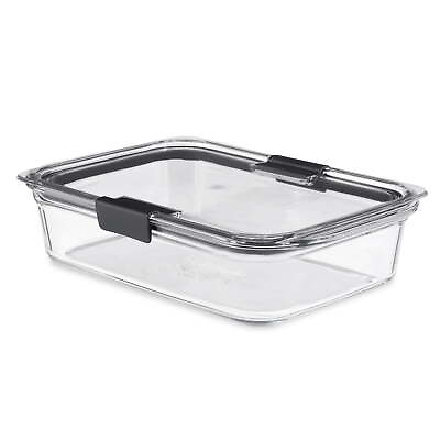 #ad Rubbermaid Brilliance Clear Glass Food Storage Container 8 Cup $16.88