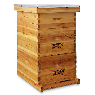 Langstroth Beehive 10 Wooden Frame Box Kit with Waxed Boxes 2 Deep and 1 Medium $199.99