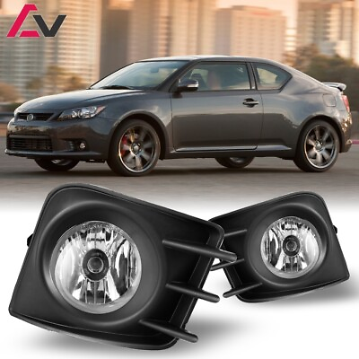 #ad For Scion tC 2011 2013 Clear Lens Pair Fog Lights LampsWiringSwitchBulbs Kit $43.99