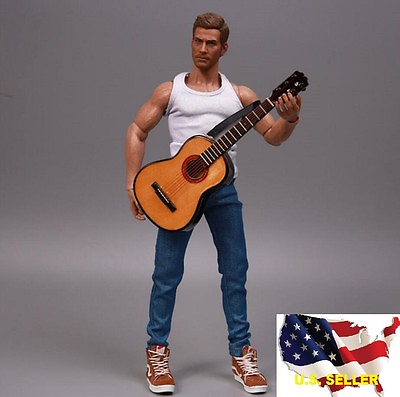#ad 1 6 classic wood color guitar John Lenon music instrument hot toys ❶US SELLER❶ $18.32