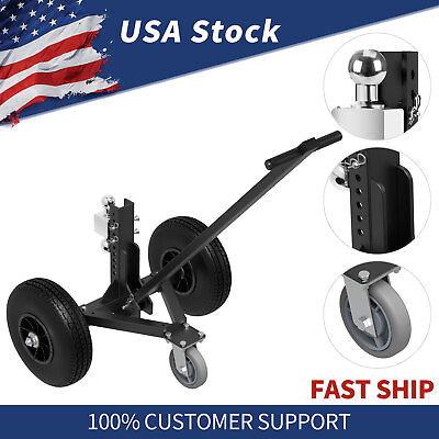 #ad 1200LBS Adjustable Height Trailer Dolly W 2quot; and 1 7 8quot; Ball 2x Pneumatic tires $64.99