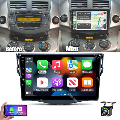 #ad #ad For Toyota RAV4 2007 2012 Apple Carplay Android 13 Car GPS Radio Stereo BT Cam $99.99