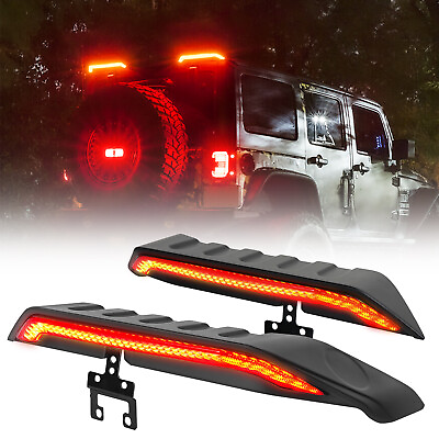 Roof Mount Brake Turn signal Reverse LED Tail Lights for 07 18 Jeep Wrangler JK $115.99