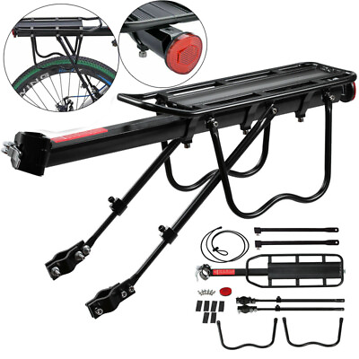 #ad #ad Bike Rear Carrier Rack Mountain Road Bicycle Alloy Pannier Luggage Cargo Holder $21.90