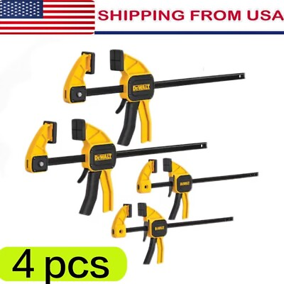#ad #ad DEWALT Ultimate Clamp Set Medium and Large Trigger Clamps 4 Pack For Wood Work $46.99