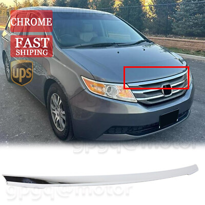 #ad For Honda Odyssey 11 13 Chrome New Grille Trim Grill Upper HO1217105 75105TK8A01 $34.99