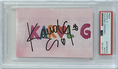 #ad #ad Karol G Signed LOGO Photograph Picture Print AUTOGRAPHED PSA DNA COA Certified $139.99