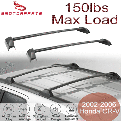 #ad For 02 06 Honda CRV CR V Pair Roof Rack Cross Bar Aluminum Alloy Luggage Carrier $47.99