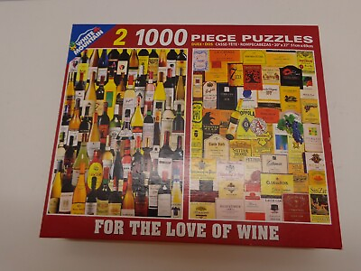#ad White Mountain For the Love of Wine 2 1000 Piece Puzzle New sealed bags $17.50