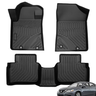 #ad Fit 2013 2018 Nissan Altima Floor Mats All Weather 3D TPE Odorless Heavy Duty $69.50