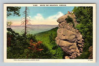 #ad #ad White Top Mountain VA View Virginia Vintage Postcard $7.99