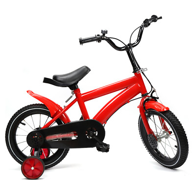 14 inch Kids Bike Boy Girl Safe Bicycle with Training Wheels Children Cycle Gift $89.00
