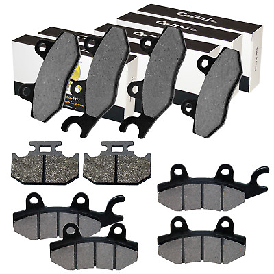 Front Rear And Middle Brake Pads for Yamaha Rhino 700 YXR700F YXR 700F 2008 2013 $16.85
