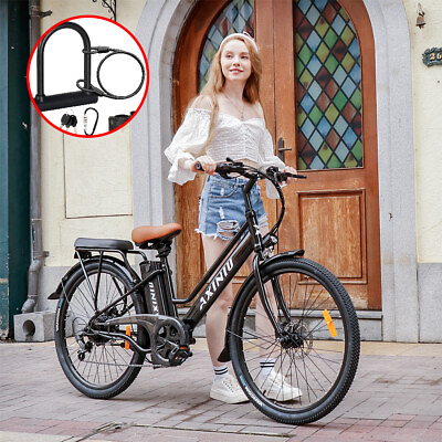#ad 2024 E Bike 26quot; Electric Bike for Adults 500W Motor Snow Bicycle Commuter Ebike $519.99