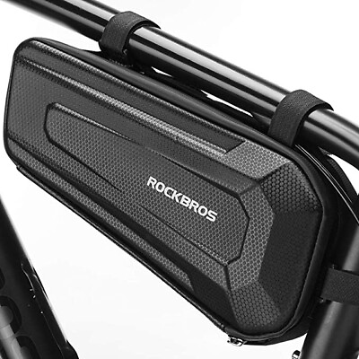 #ad ROCKBROS Bike Front Frame Bag Top Tube Water Resistant Bag EVA Cycling Pouch $21.75