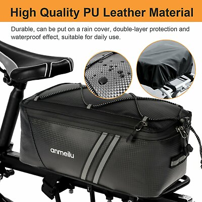 #ad Cycling Bike Bicycle Rear Rack Seat Trunk Saddle Storage Pannier Pouch Bag CBY $17.96