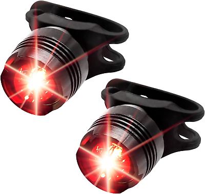 #ad Rear Bike Light for Night Riding Cycling 2Pcs Red LED Bicycle Tail Light with 6 $9.95