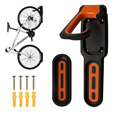 #ad Wall Mount Bike Rack with Tire Tray Vertical Bike Storage Rack for IndoorGa... $21.37
