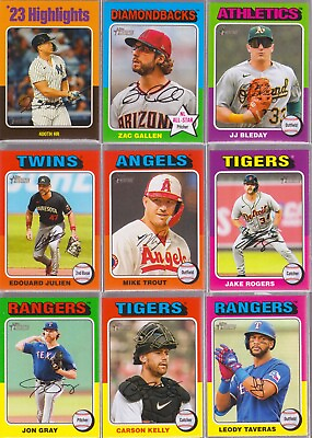 #ad #ad 2024 Topps Heritage : SHORT PRINT SP #1 100 Low Number Pick from List $3.19