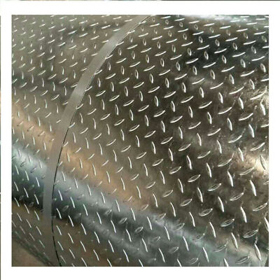 #ad .04 in Thick 24quot; x 120quot; 3003 Roll Aluminum Diamond Plate Sheet Trailer Garages $150.00