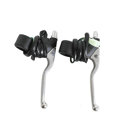 #ad Right Left Brake Levers 2 Wires 7 8quot; Handlebar for Electric Scooter Razor Bike $17.59
