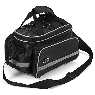 #ad Lixada 10 25L Bicycle Rear Seat Bag Waterproof Cycling Bike Trunk Bag K7H5 $14.89