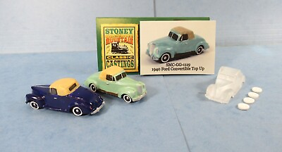 #ad New SMC GG 1119 1940 Ford Convertible Top Up HO 1 87 Scale Clear Resin Kit $11.95