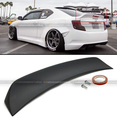 #ad Fit 11 16 Scion TC RS Style Primer Black ABS Plastic Rear Trunk Wing Spoiler $69.99