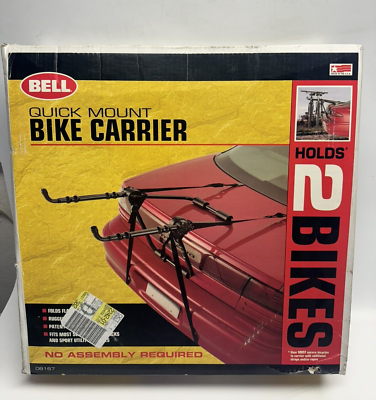 #ad #ad VINTAGE SEALED Bell Quick Mount 2 Bike Carrier Double Rack OEM Quick Install $99.99