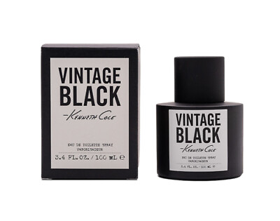 #ad Black Vintage by Kenneth Cole 3.4 oz EDT Cologne for Men New In Box $27.81