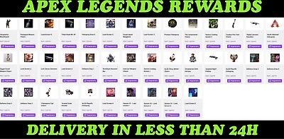 Apex Legends Twitch Drops 38 ITEMS in game Bonus Content Skins REGION FREE ⚡️ $14.95