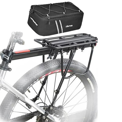 #ad #ad Rear Bike Rack Cargo Rack Alloy Luggage Carrier Bicycle Capacity Holder amp; Bag $12.99