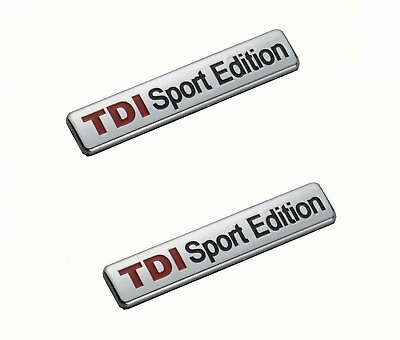 2pcs TDI Sport Edition Badge Emblem Sticker Decal for All Car Bike SUV Mobile $13.99