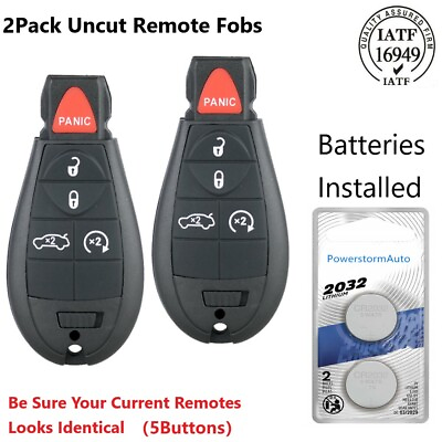 2 For 2008 2009 2010 2011 2012 2013 Dodge Charger Keyless Entry Remote Key Fob $13.69