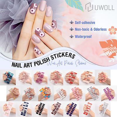 French Nail Stickers 3D Self Adhesive for Women DIY Nail Art Gel Polish 22 PCS $2.38
