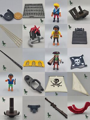 #ad Playmobil 5135 pieces loose parts ship galeon sailboat pirate ship spare parts $1.84