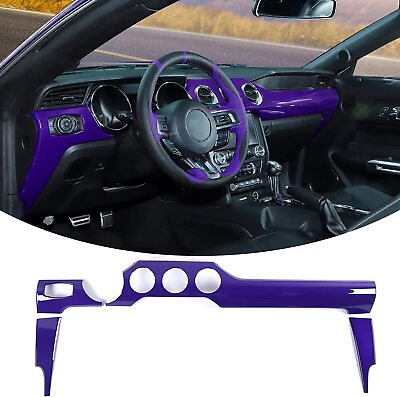 #ad Center Console Dashboard Panel Trim Cover For Ford Mustang 15Purple Accessories $47.69