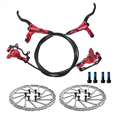 #ad #ad Bicycle Hydraulic Brake Caliper Mountain Bike Brakes with 160mm Rotor MTB Part $107.42