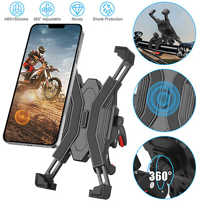 #ad Motorcycle Bike Handlebar Mount Holder Bicycle For iPhone Samsung Cell Phone GPS $9.98