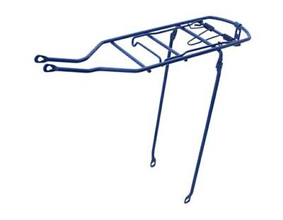 #ad NEW ABSOLUTE 19quot; LONG REAR BICYCLE STEEL RACK IN BLUE USED FOR 26quot; BICYCLES. $24.89