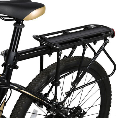 Bicycle Mountain Bike Bicycle Rack Seat Luggage Carrier Mount Pannier Aluminum $75.99