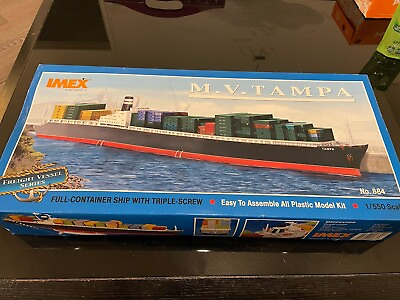 #ad 2 Imex MV Tampa Toyoma Containership Model Kit Plus Motor $54.99