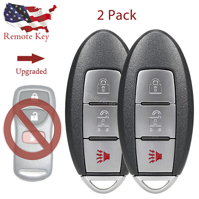 #ad 2 Electronics Keyless Remote Fob For Nissan 3 Button KBRASTU15 Key Blade $15.99