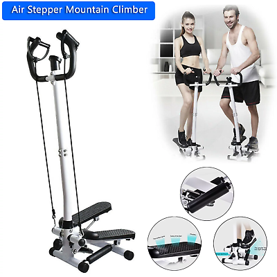 #ad #ad Mini Stepper Exercise Machine Stair Portable Fitness W Resistance Bands amp; Mat $39.98